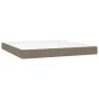 Cama box spring con colchón tela gris taupe 160x200 cm de vidaXL, Camas y somieres - Ref: Foro24-3131445, Precio: 614,24 €, D...