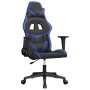 Silla gaming de masaje cuero sintético negro y azul en Sillas gaming | Comprar online en Foru.es