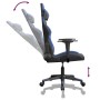Silla gaming de masaje cuero sintético negro y azul en Sillas gaming | Comprar online en Foru.es