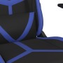 Silla gaming de masaje cuero sintético negro y azul en Sillas gaming | Comprar online en Foru.es