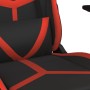 Silla gaming de masaje cuero sintético negro y rojo en Sillas gaming | Comprar online en Foru.es