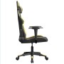 Silla gaming de masaje cuero sintético negro y dorado en Sillas gaming | Comprar online en Foru.es