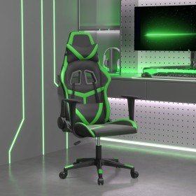 Silla gaming de masaje cuero sintético negro y verde en Sillas gaming | Comprar online en Foru.es