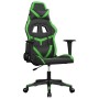 Silla gaming de masaje cuero sintético negro y verde en Sillas gaming | Comprar online en Foru.es