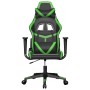 Silla gaming de masaje cuero sintético negro y verde en Sillas gaming | Comprar online en Foru.es