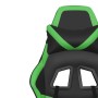 Silla gaming de masaje cuero sintético negro y verde en Sillas gaming | Comprar online en Foru.es