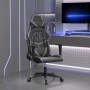 Silla gaming de masaje cuero sintético negro y gris en Sillas gaming | Comprar online en Foru.es