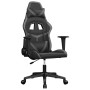 Silla gaming de masaje cuero sintético negro y gris en Sillas gaming | Comprar online en Foru.es