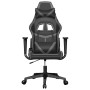 Silla gaming de masaje cuero sintético negro y gris en Sillas gaming | Comprar online en Foru.es