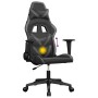 Silla gaming de masaje cuero sintético negro y gris en Sillas gaming | Comprar online en Foru.es