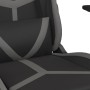 Silla gaming de masaje cuero sintético negro y gris en Sillas gaming | Comprar online en Foru.es