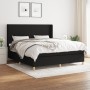 Cama box spring con colchón tela negro 160x200 cm de vidaXL, Camas y somieres - Ref: Foro24-3131843, Precio: 601,16 €, Descue...