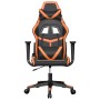 Silla gaming de masaje cuero sintético negro y naranja en Sillas gaming | Comprar online en Foru.es