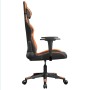 Silla gaming de masaje cuero sintético negro y naranja en Sillas gaming | Comprar online en Foru.es