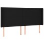 Cama box spring con colchón tela negro 160x200 cm de vidaXL, Camas y somieres - Ref: Foro24-3131843, Precio: 601,16 €, Descue...