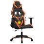 Silla gaming de masaje cuero sintético negro y naranja en Sillas gaming | Comprar online en Foru.es