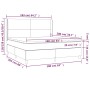 Cama box spring con colchón tela negro 160x200 cm de vidaXL, Camas y somieres - Ref: Foro24-3131843, Precio: 601,16 €, Descue...