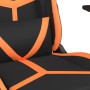 Silla gaming de masaje cuero sintético negro y naranja en Sillas gaming | Comprar online en Foru.es