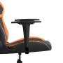 Silla gaming de masaje cuero sintético negro y naranja en Sillas gaming | Comprar online en Foru.es