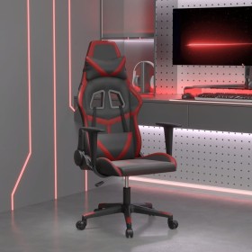 Silla gaming de masaje cuero sintético negro y rojo vino tinto en Sillas gaming | Comprar online en Foru.es