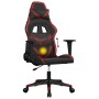 Silla gaming de masaje cuero sintético negro y rojo vino tinto en Sillas gaming | Comprar online en Foru.es