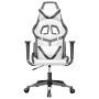 Silla gaming de masaje cuero sintético blanco y negro en Sillas gaming | Comprar online en Foru.es