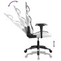 Silla gaming de masaje cuero sintético blanco y negro en Sillas gaming | Comprar online en Foru.es