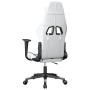 Silla gaming de masaje cuero sintético blanco y negro en Sillas gaming | Comprar online en Foru.es