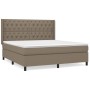 Cama box spring con colchón tela gris taupe 160x200 cm de vidaXL, Camas y somieres - Ref: Foro24-3131685, Precio: 647,18 €, D...