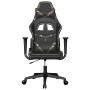 Silla gaming de masaje cuero sintético negro y camuflaje en Sillas gaming | Comprar online en Foru.es