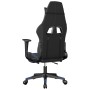 Silla gaming de masaje y reposapiés cuero sintético negro azul en Sillas gaming | Comprar online en Foru.es