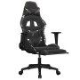 Silla gaming masaje reposapiés cuero sintético negro camuflaje en Sillas gaming | Comprar online en Foru.es