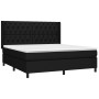 Cama box spring con colchón tela negro 160x200 cm de vidaXL, Camas y somieres - Ref: Foro24-3131683, Precio: 619,47 €, Descue...