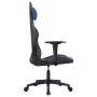 Silla gaming de masaje cuero sintético negro y azul en Sillas gaming | Comprar online en Foru.es