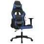 Silla gaming de masaje cuero sintético negro y azul en Sillas gaming | Comprar online en Foru.es