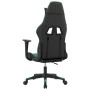Silla gaming de masaje cuero sintético negro y verde en Sillas gaming | Comprar online en Foru.es