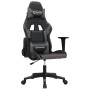 Silla gaming de masaje cuero sintético negro y gris en Sillas gaming | Comprar online en Foru.es