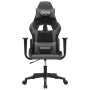 Silla gaming de masaje cuero sintético negro y gris en Sillas gaming | Comprar online en Foru.es