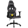 Silla gaming de masaje cuero sintético negro y gris en Sillas gaming | Comprar online en Foru.es
