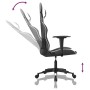 Silla gaming de masaje cuero sintético negro y blanco en Sillas gaming | Comprar online en Foru.es