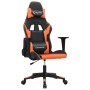 Silla gaming de masaje cuero sintético negro y naranja en Sillas gaming | Comprar online en Foru.es