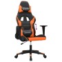 Silla gaming de masaje cuero sintético negro y naranja en Sillas gaming | Comprar online en Foru.es