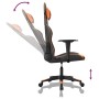 Silla gaming de masaje cuero sintético negro y naranja en Sillas gaming | Comprar online en Foru.es