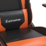 Silla gaming de masaje cuero sintético negro y naranja en Sillas gaming | Comprar online en Foru.es