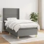 Box spring bed with dark gray fabric mattress 80x200 cm by vidaXL, Beds and slatted bases - Ref: Foro24-3131866, Price: 359,7...
