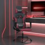 Silla gaming de masaje cuero sintético negro y rojo vino tinto en Sillas gaming | Comprar online en Foru.es