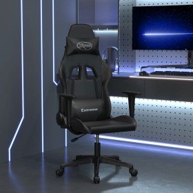 Silla gaming con masaje cuero sintético negro en Sillas gaming | Comprar online en Foru.es