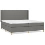 Cama box spring con colchón tela gris oscuro 200x200 cm de vidaXL, Camas y somieres - Ref: Foro24-3131858, Precio: 657,13 €, ...