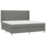 Cama box spring con colchón tela gris oscuro 200x200 cm de vidaXL, Camas y somieres - Ref: Foro24-3131858, Precio: 657,13 €, ...