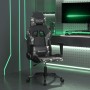 Silla gaming de masaje cuero sintético negro y camuflaje en Sillas gaming | Comprar online en Foru.es